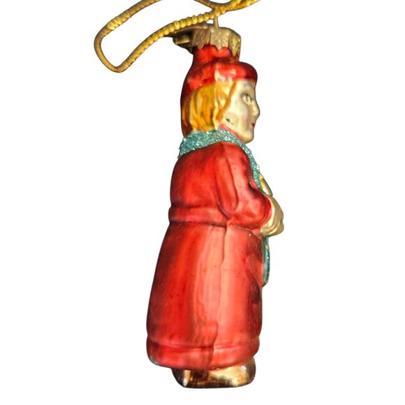 Thomas Pacconi Caroler Boy Ornament 3" Handcrafted Glass Holiday Decor - Picture 3 of 6